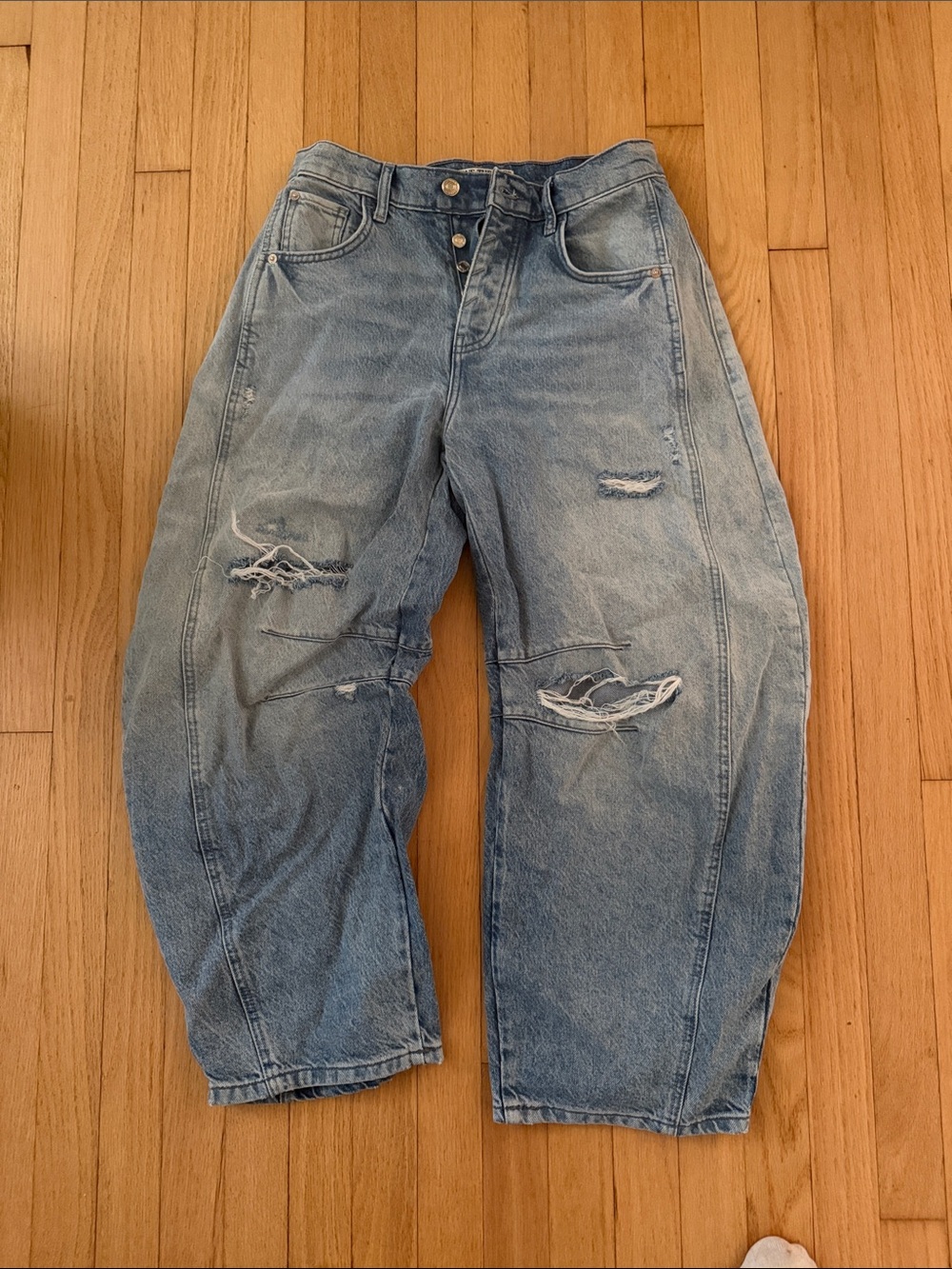 We The Free Light Blue Distressed Relaxed Men’s Jeans